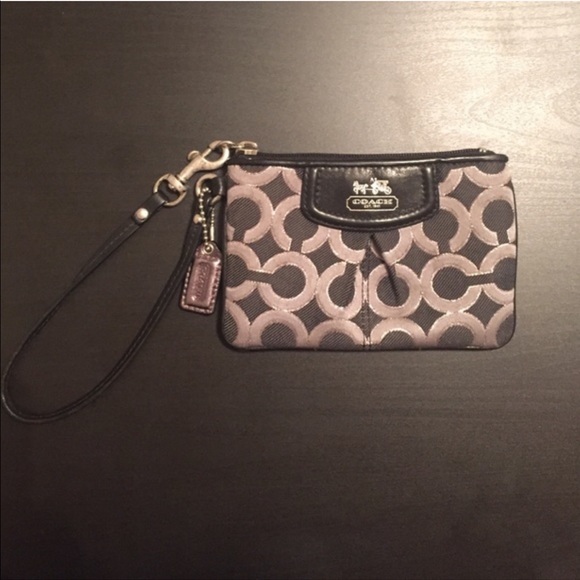 Black Coach Wristlet - Picture 1 of 2